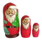 Red toy Matryoshka- Santa Claus T2104009