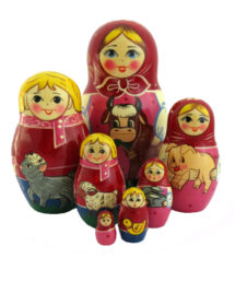 YXD Nesting Dolls Set of 15 Pieces Wooden Traditonal Russian Nesting Dolls Matryoshka Wishing Dolls Toy Birthday Gift Gift Home Room Decor Russian Nesting Dolls 