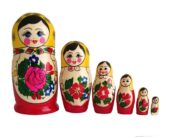 Red, Yellow toy Classic Matryoshka - Traditional (6 pieces) T2104002