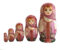 Pink toy Traditional Matryoshka - Serenity of a Summer Morning T2104065