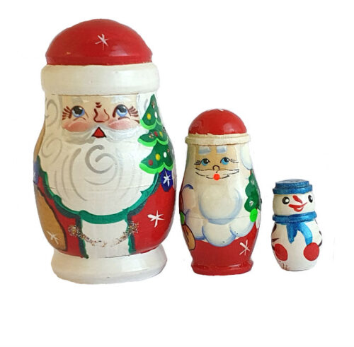 Red toy Matryoshka- Santa Claus T2105009