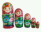 Blue, burgundy toy Nesting doll burgundy - blue  T2105006