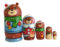 Brown toy Russian dolls - Bear T2110004
